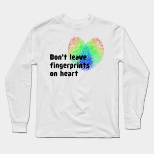 heart fingerprints Long Sleeve T-Shirt